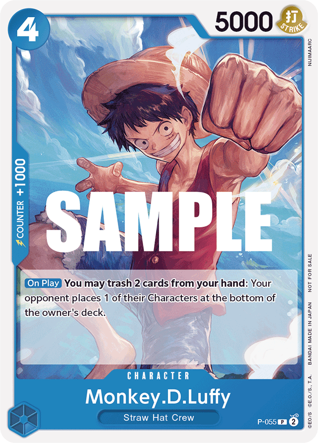 Monkey.D.Luffy P-055 card, Promos