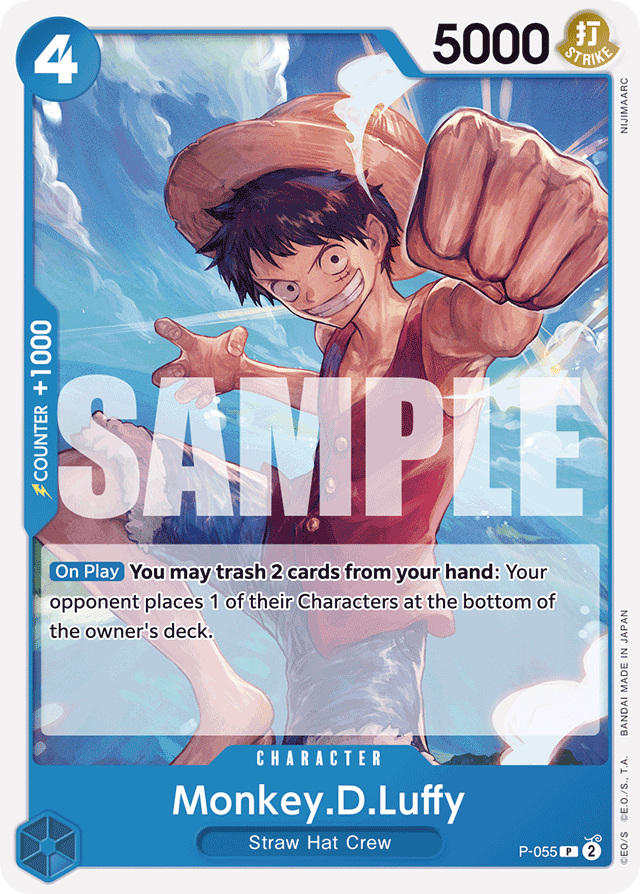 Monkey.D.Luffy P-055 Reprint card, Promos