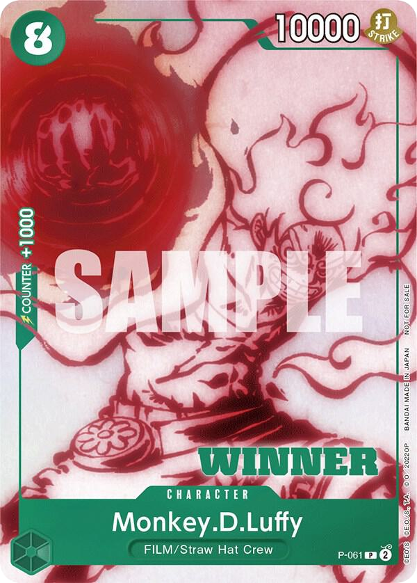 Monkey.D.Luffy P-061 Winner Stamp Foil card, Promos