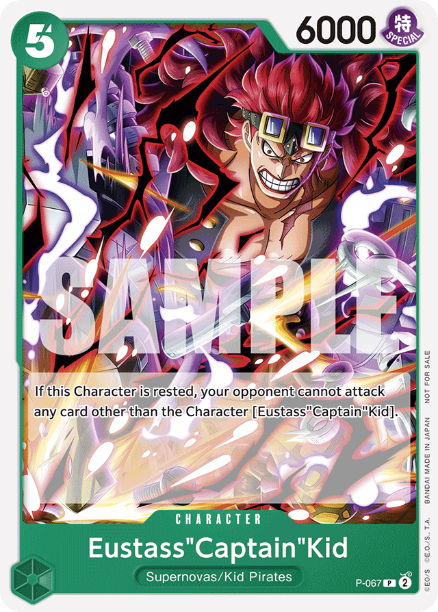 Eustass"Captain"Kid P-067 card, Promos