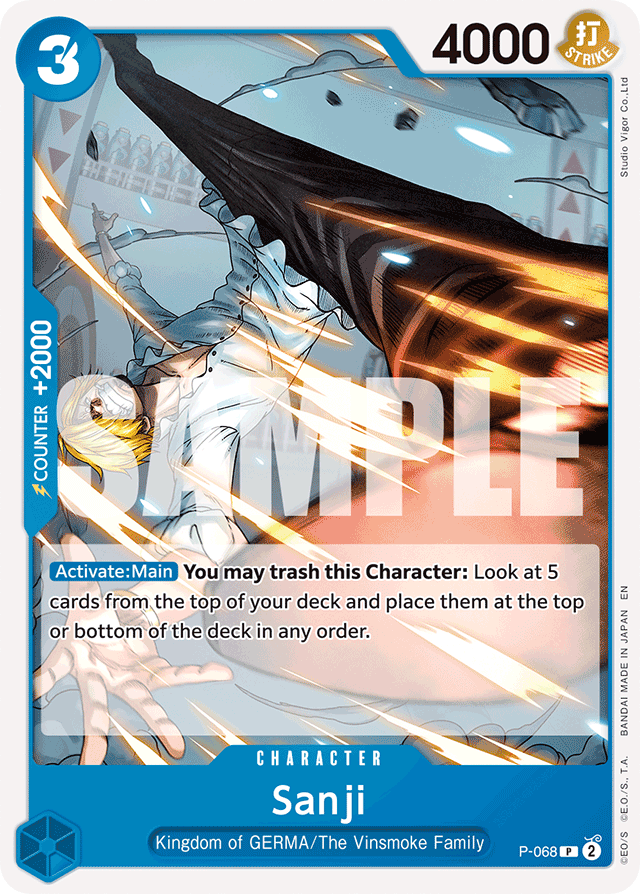 Sanji P-068 Reprint card, Promos
