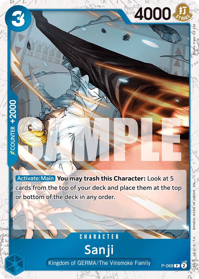 Sanji P-068 Jolly Roger Foil card, Promos