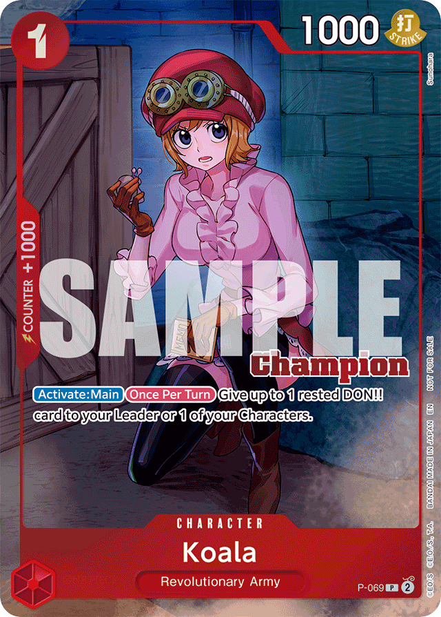 Koala P-069 Champion Stamp card, Promos