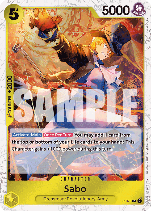 Sabo P-073 Jolly Roger Foil card, Promos