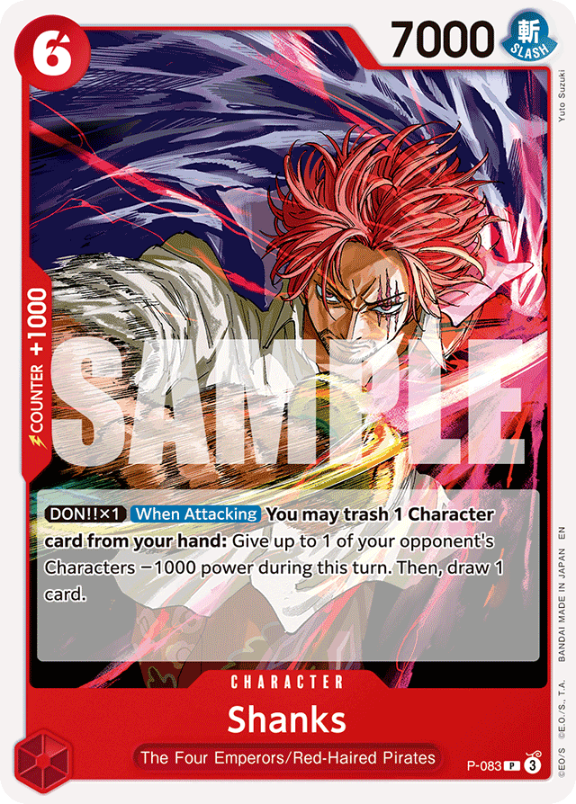 Shanks P-083 Reprint card, Promos