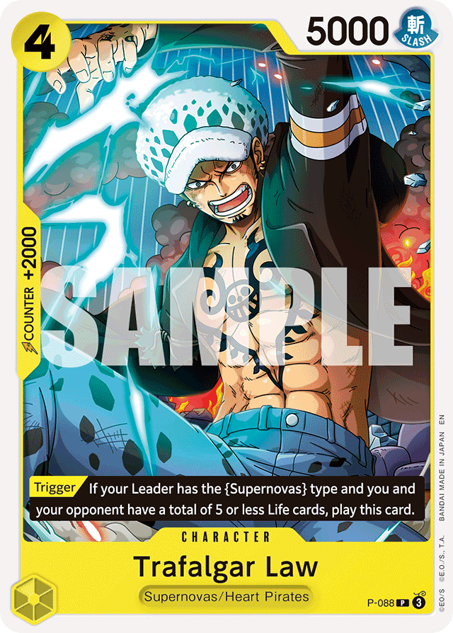 Trafalgar Law P-088 card, Promos