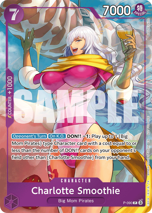 Charlotte Smoothie P-090 card, Promos