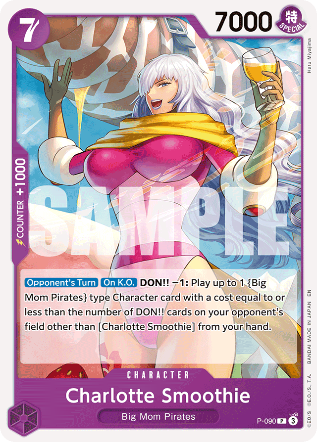 Charlotte Smoothie P-090 card, Promos