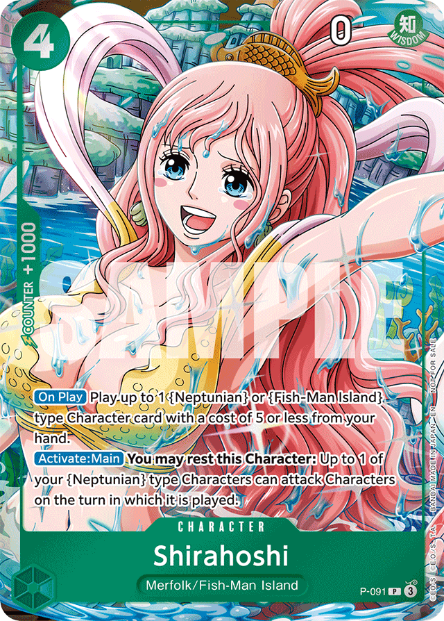 Shirahoshi P-091 card, Promos