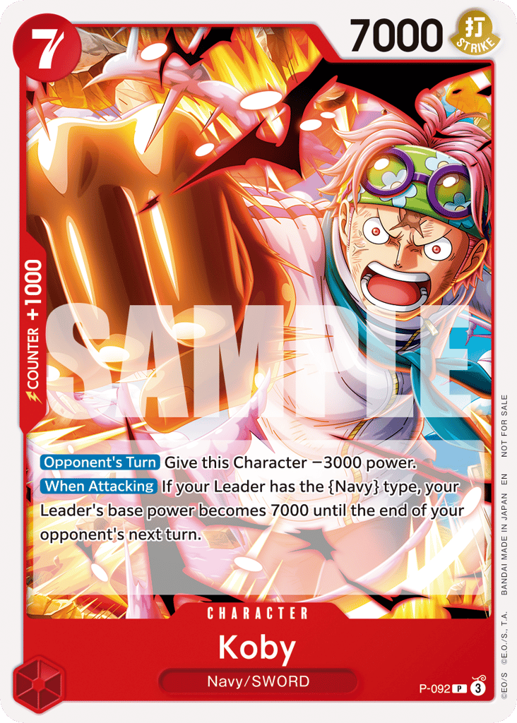 Koby P-092 card, Promos