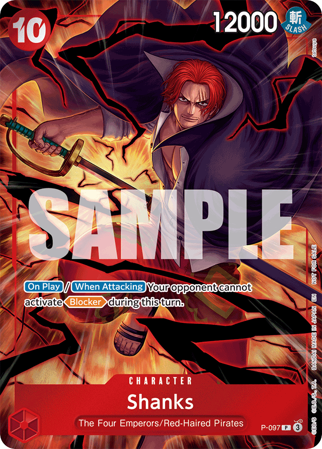 Shanks P-097 card, Promos