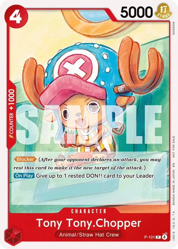 Tony Tony.Chopper P-101 Alt Art card, Promos