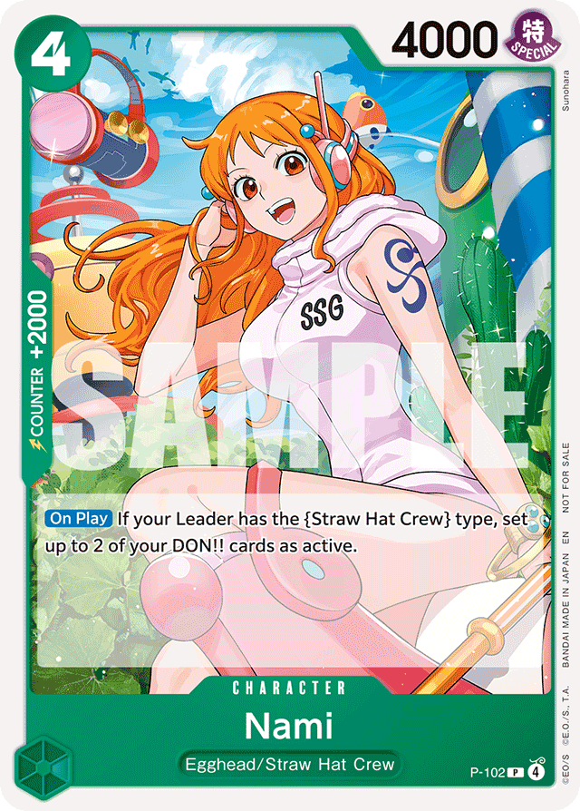Nami P-102 card, Promos