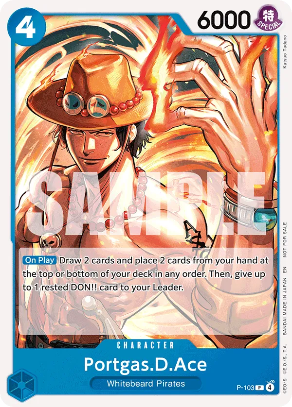 Portgas.D.Ace P-103 Alt Art card, Promos