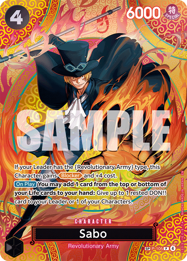 Sabo P-105 SP Alt Art card, Promos