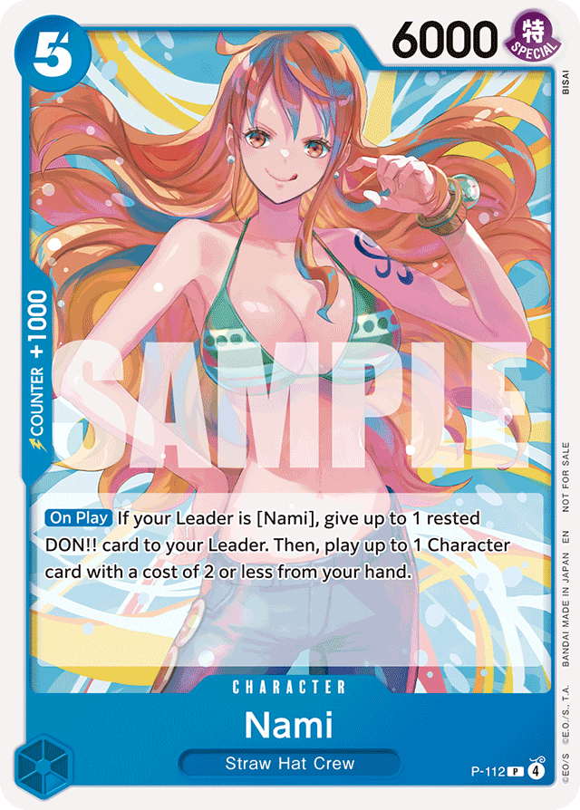 Nami P-112 card, Promos