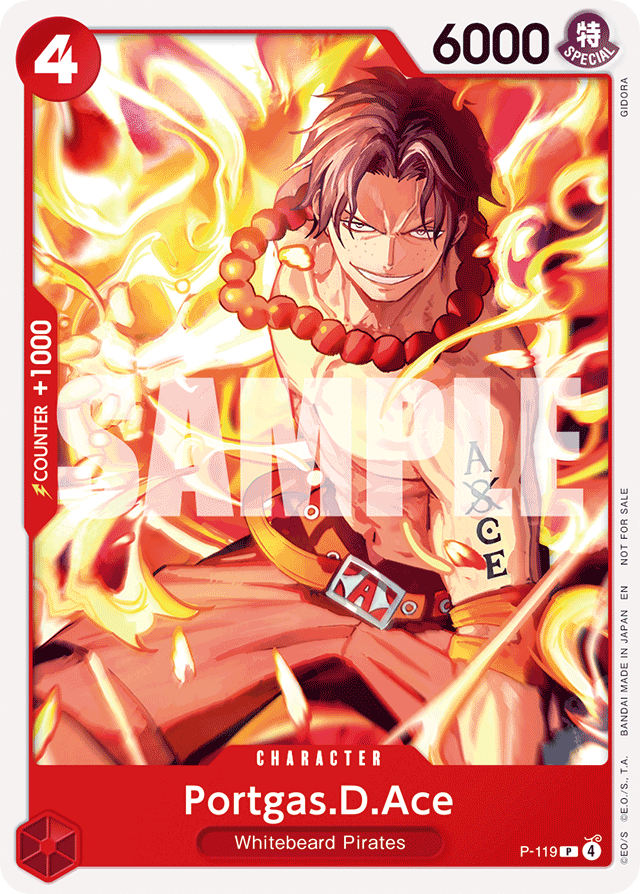 Portgas.D.Ace P-119 card, Promos