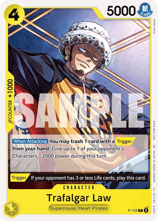 Trafalgar Law P-155 card, Promos