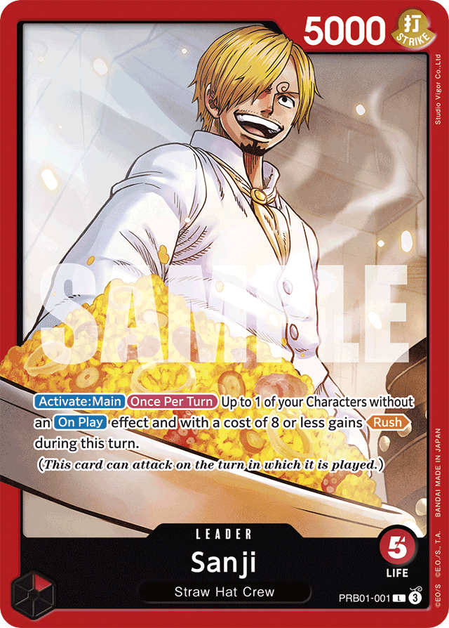 Sanji PRB01-001 card, The Best