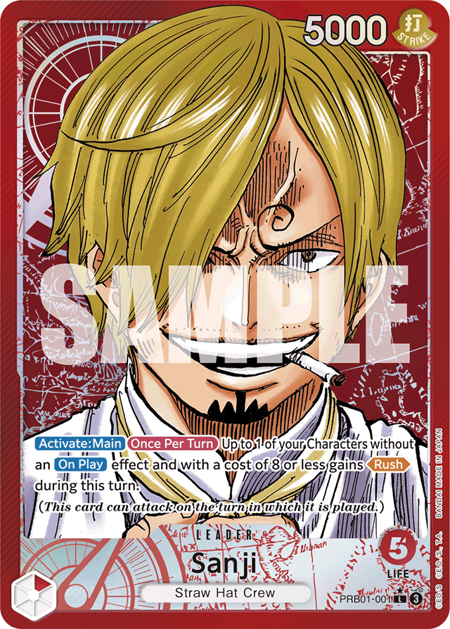 Sanji PRB01-001 Alt Art card, The Best