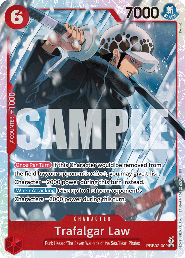 Trafalgar Law PRB02-002 card, The Best Vol.2