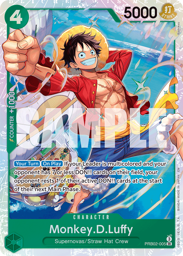 Monkey.D.Luffy PRB02-005 card, The Best Vol.2