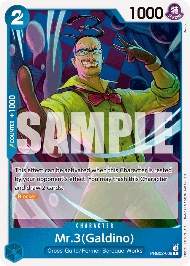 Mr.3(Galdino) PRB02-009 card, The Best Vol.2