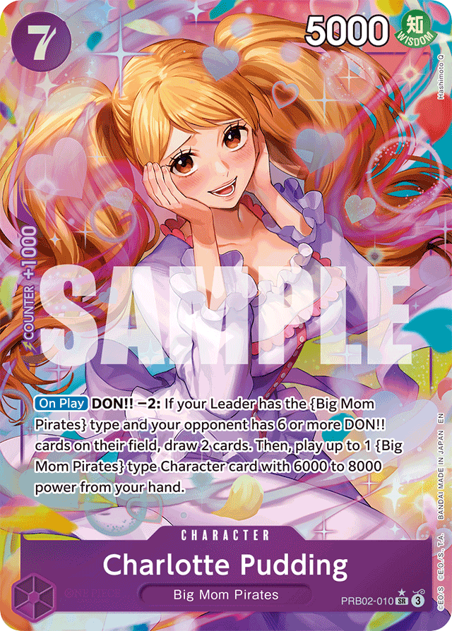 Charlotte Pudding PRB02-010 Alt Art card, The Best Vol.2