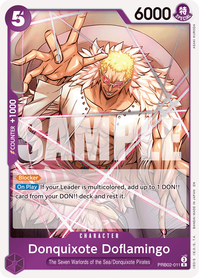 Donquixote Doflamingo PRB02-011 card, The Best Vol.2