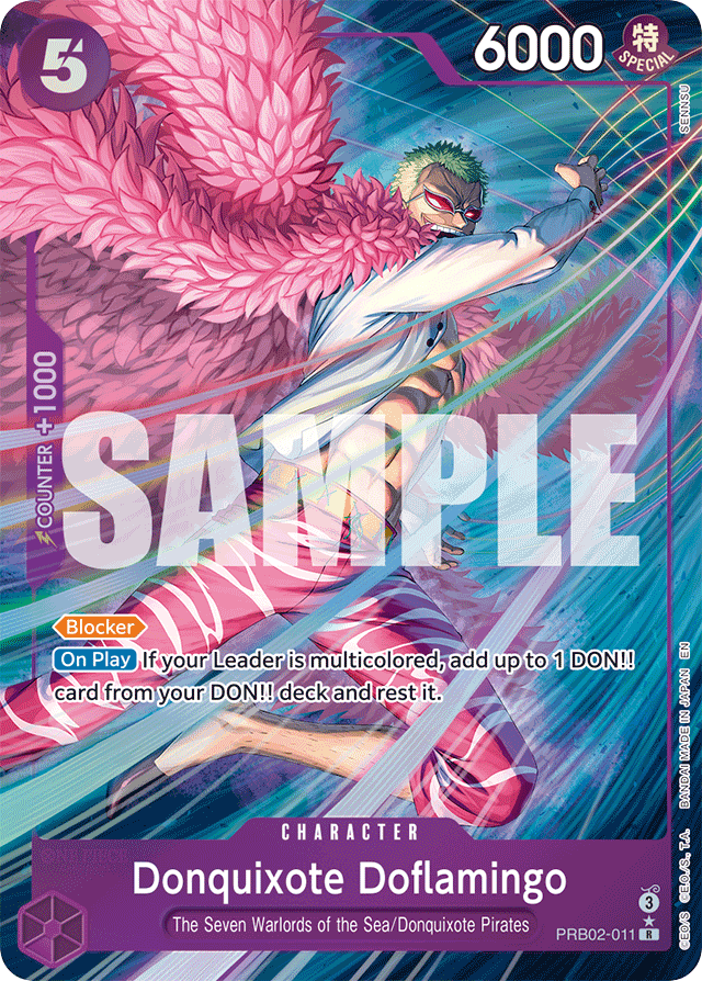 Donquixote Doflamingo PRB02-011 Alt Art card, The Best Vol.2