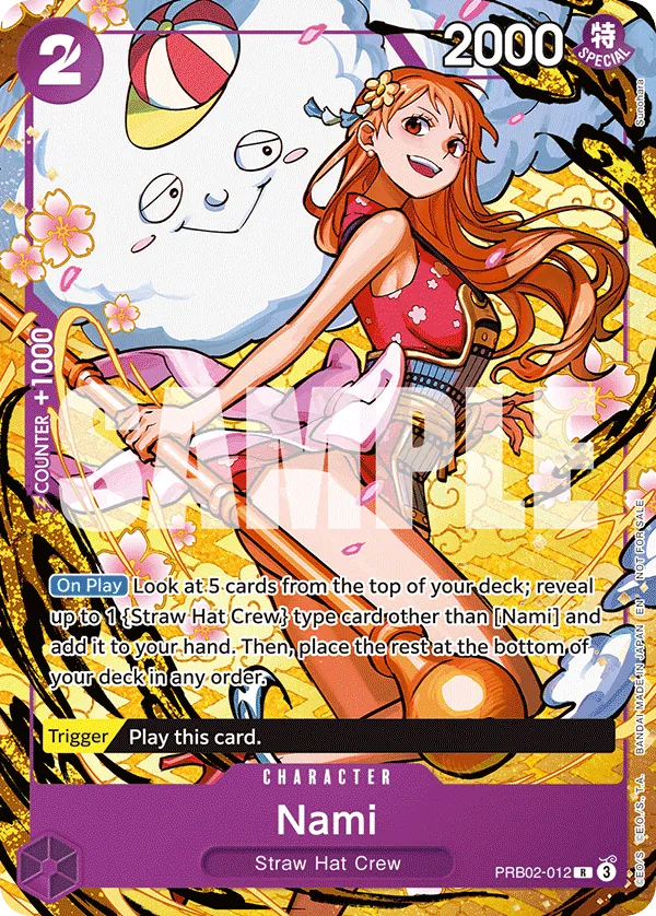 Nami PRB02-012 Full Art card, The Best Vol.2