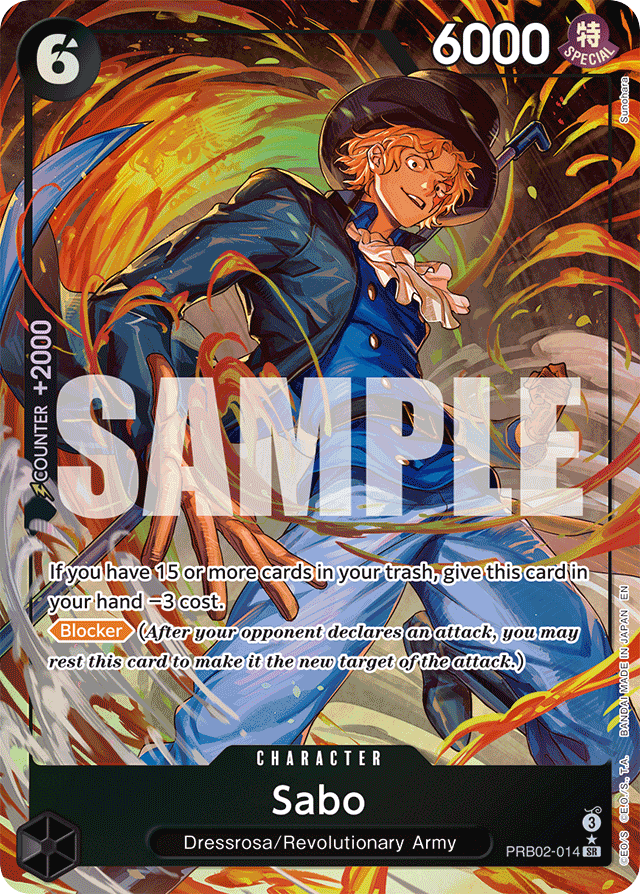 Sabo PRB02-014 Alt Art card, The Best Vol.2