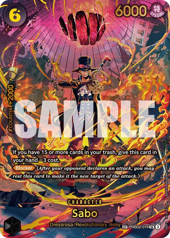 Sabo PRB02-014 SP Alt Art card, The Best Vol.2