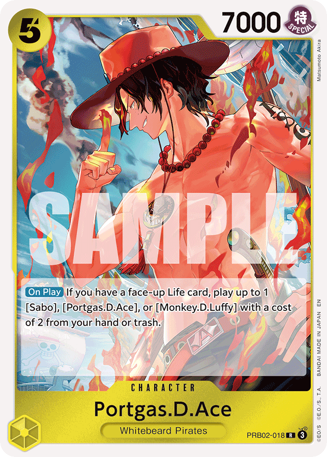 Portgas.D.Ace PRB02-018 card, The Best Vol.2