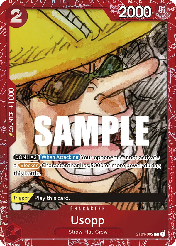 Usopp ST01-002 Film Red card, Straw Hat Crew