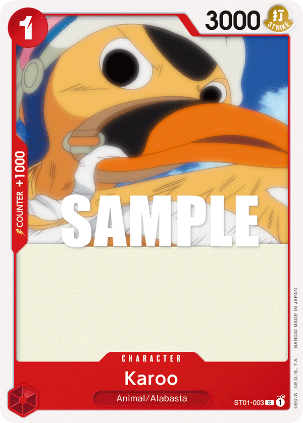 Karoo ST01-003 card, Straw Hat Crew