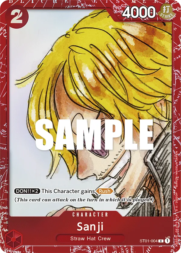 Sanji ST01-004 Film Red card, Straw Hat Crew