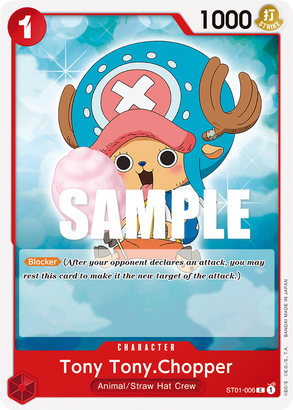 Tony Tony.Chopper ST01-006 card, Straw Hat Crew