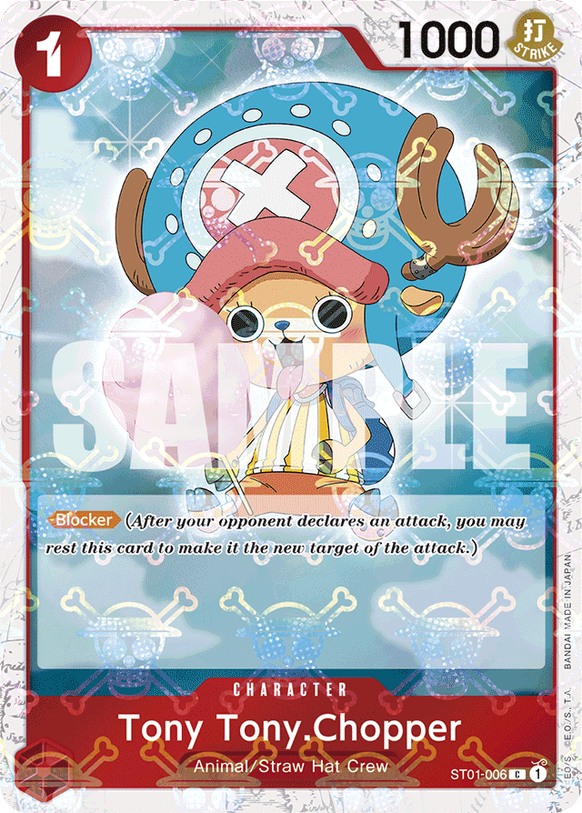 Tony Tony.Chopper ST01-006 Jolly Roger Foil card, Straw Hat Crew