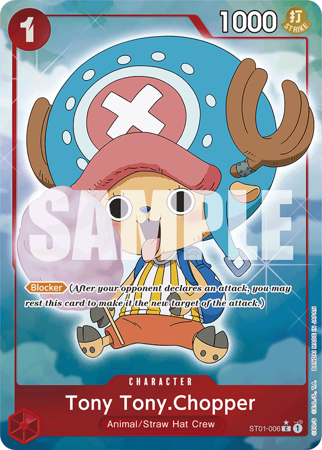 Tony Tony.Chopper ST01-006 Full Art card, Straw Hat Crew