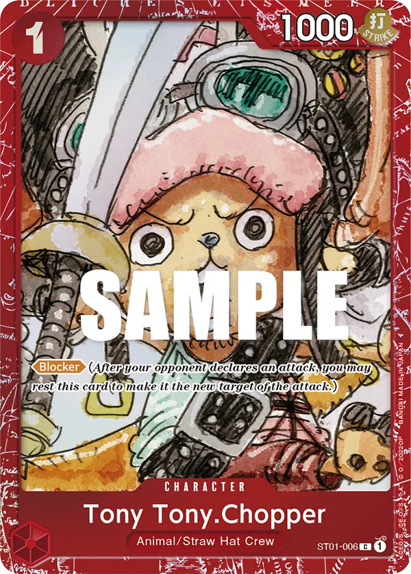Tony Tony.Chopper ST01-006 Film Red card, Straw Hat Crew