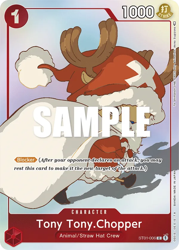 Tony Tony.Chopper ST01-006 Gift Collection Alt Art card, Straw Hat Crew