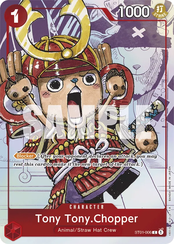 Tony Tony.Chopper ST01-006 25th Edition Alt Art card, Straw Hat Crew