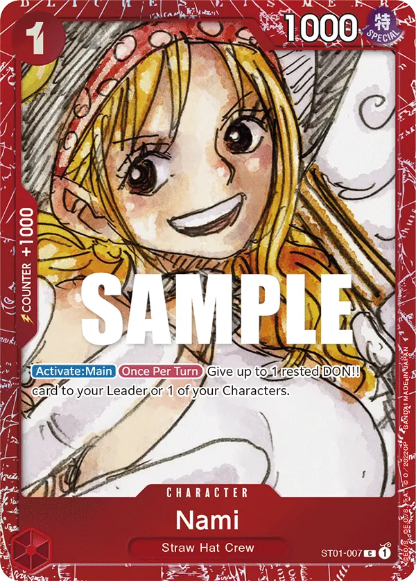 Nami ST01-007 Film Red card, Straw Hat Crew