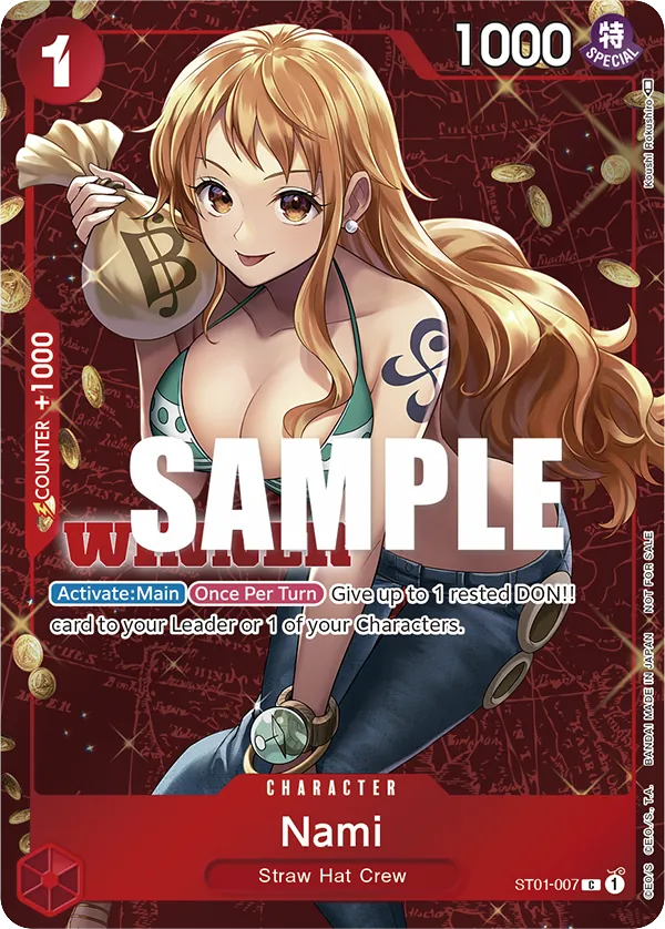 Nami ST01-007 Winner Stamp card, Straw Hat Crew