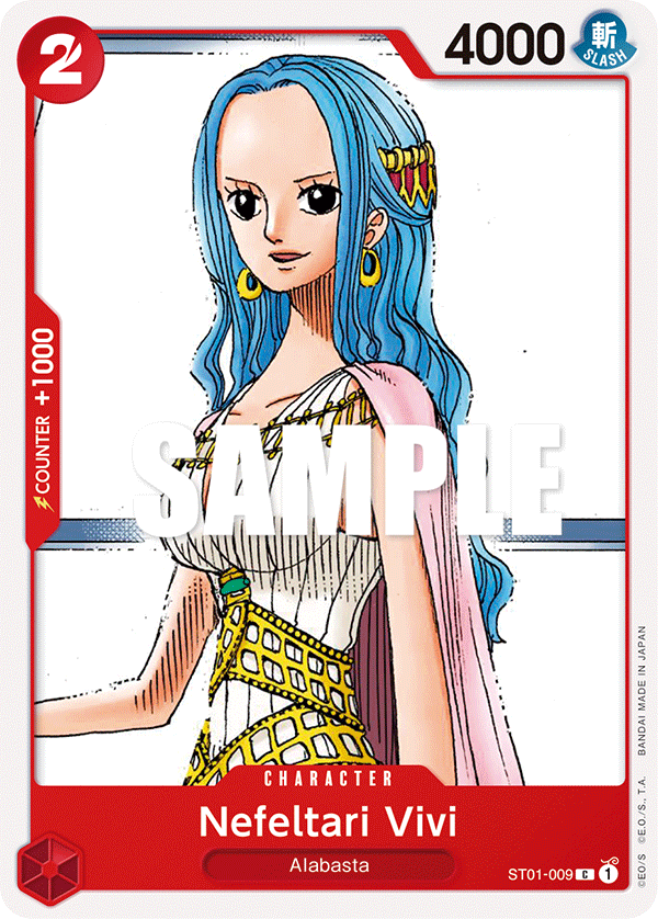 Nefeltari Vivi ST01-009 card, Straw Hat Crew