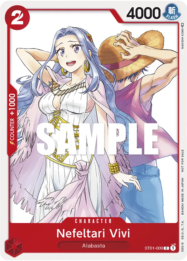 Nefeltari Vivi ST01-009 Participant Alt Art card, Straw Hat Crew