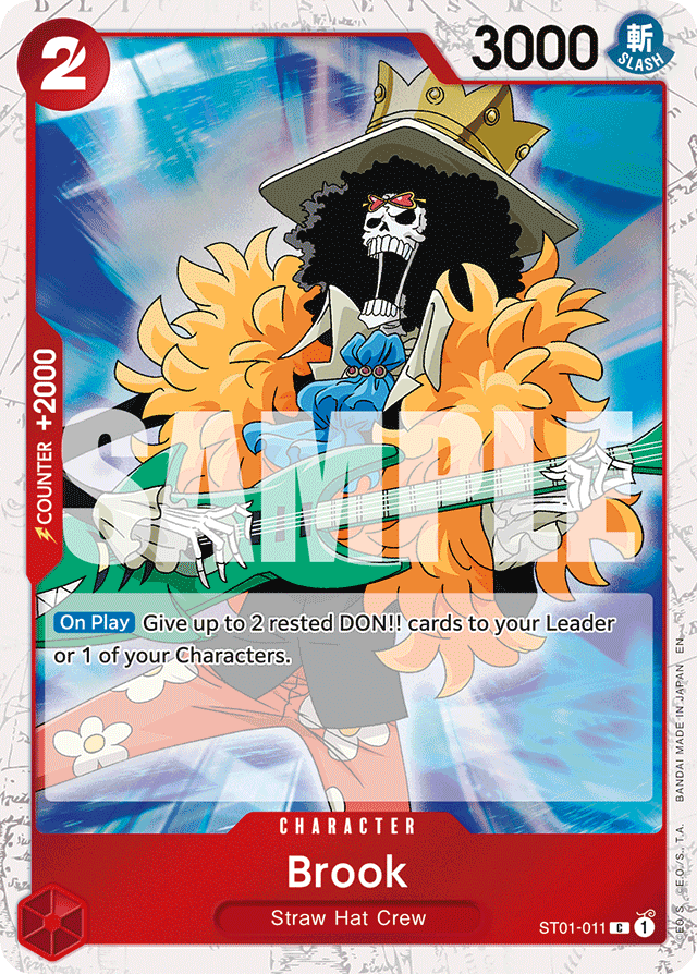 Brook ST01-011 Jolly Roger Foil card, Straw Hat Crew