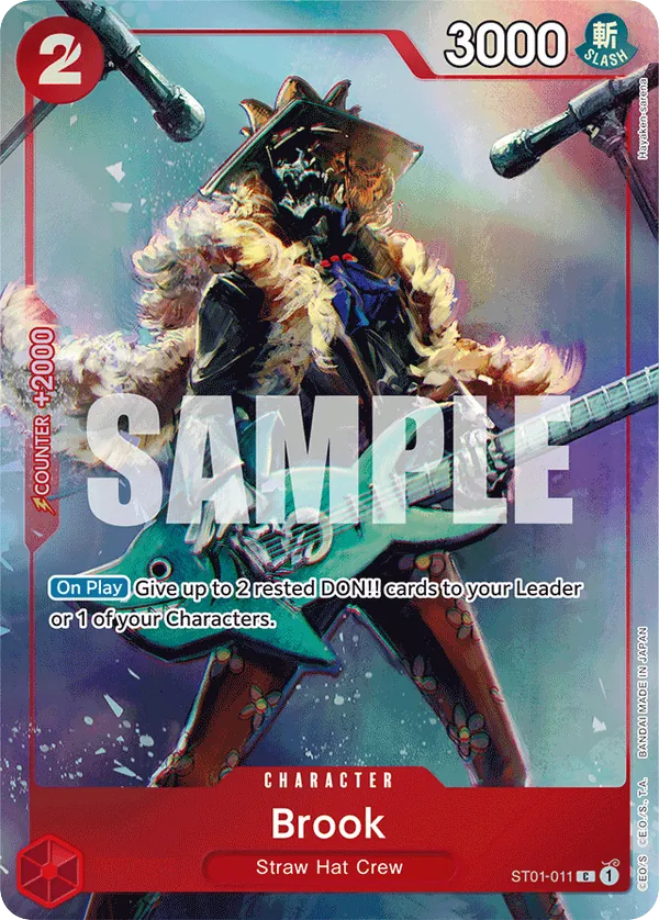 Brook ST01-011 Bandai Card Games Fest Alt Art card, Straw Hat Crew