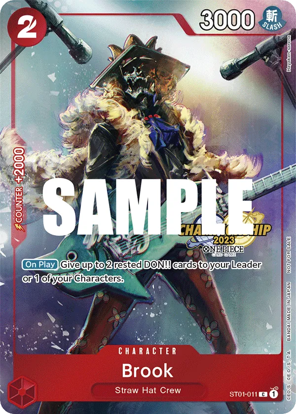 Brook ST01-011 Championship Stamp card, Straw Hat Crew